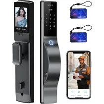 3D Face Recognition Smart Door Lock with Camera, WiFi & Tuya App Control