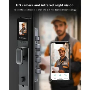 3D Face Recognition Smart Door Lock with Camera, WiFi & Tuya App Control