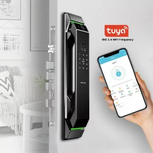 3D Face Recognition Smart Door Lock with HD Camera & 7-in-1 Keyless Entry