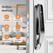 3D Face Recognition Smart Door Lock with Fingerprint, Video, Wi-Fi & App