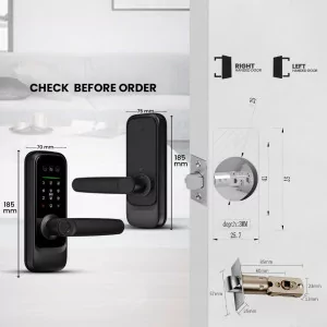 3D Face Recognition Smart Door Lock with HD Camera & Video Doorbell