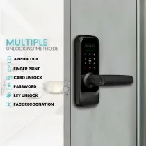 3D Face Recognition Smart Door Lock with HD Camera & Video Doorbell