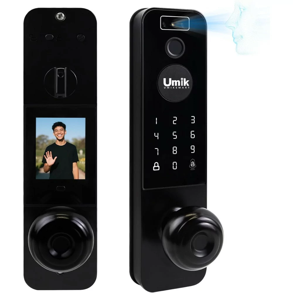 3D Face Recognition Smart Door Lock with Camera & Remote App Control