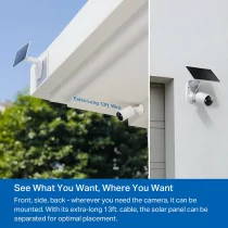 Tapo SolarCam C402 Kit - Wireless 1080P Outdoor Battery Camera with Solar Panel