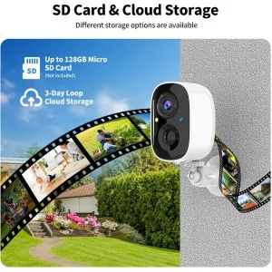 Wireless 2K Outdoor & Indoor Security Cameras, AI Motion, Color Night Vision, 2-Pack