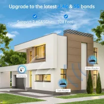 WESECUU 2K WiFi Light Bulb Security Camera - Outdoor, Motion Detect, Alexa