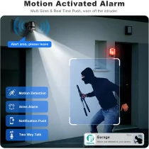 Solar Wireless Security Cameras 2K Pan/Tilt 360° AI Motion Detection