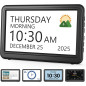 7 Digital Day & Date Clock for Elderly with Medicine Reminders & Alarms