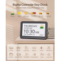 7 Large Digital Day & Date Clock for Elderly with 20 Alarms, Medicine Reminders, 12 Display Modes & Dimmable Screen
