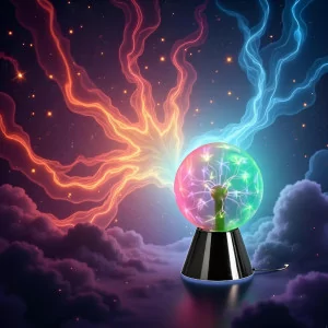 Lightahead 6 Plasma Ball Lamp – Touch & Sound Sensitive Neon Globe