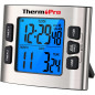 ThermoPro TM02 Digital Kitchen Timer with Dual Timers, Adjustable Alarm & LCD Backlight, Magnetic Clock