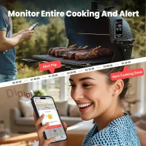 Smart WiFi Meat Thermometer - Unlimited Range, Accurate ±0.5°F, App-Control