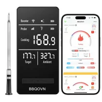 Smart WiFi Meat Thermometer - Unlimited Range, Accurate ±0.5°F, App-Control