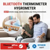 ThermoPro TP350 Bluetooth Hygrometer & Thermometer for Indoor & Greenhouse