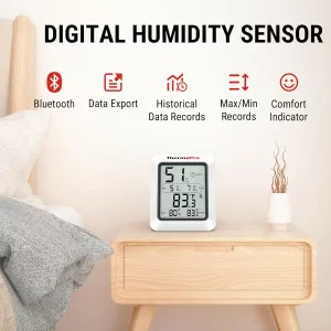 ThermoPro TP350 Bluetooth Hygrometer & Thermometer for Indoor & Greenhouse