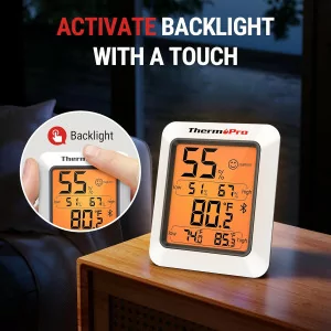 ThermoPro TP350 Bluetooth Hygrometer & Thermometer for Indoor & Greenhouse