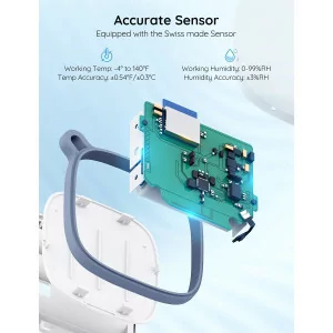 Govee Smart Thermometer Hygrometer with WiFi & App Alerts - 2 Yr Data Storage