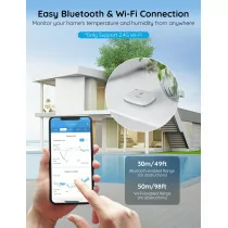 Govee Smart Thermometer Hygrometer with WiFi & App Alerts - 2 Yr Data Storage