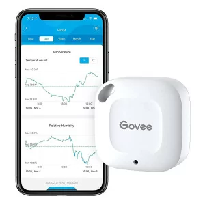 Govee Bluetooth Hygrometer & Thermometer, Wireless Sensor with Alerts