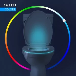 Chunace Toilet Bowl Night Light – 16 Color LED Motion Sensor Gift 2025