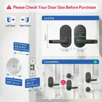 Keypad Door Lock with Handle | Keyless Smart Lock Front Door - NICE DIGI