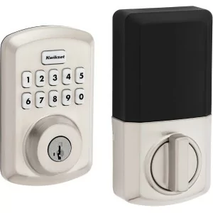 Kwikset Powerbolt 250 Satin Nickel Keypad Deadbolt with Auto-Lock