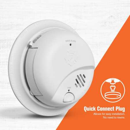 First Alert SMI100-AC Hardwire Smoke Alarm with Battery Backup, 1-Pack