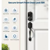 Veise VE06-H Smart Front Door Lock, Keyless Entry, Touchscreen Keypad