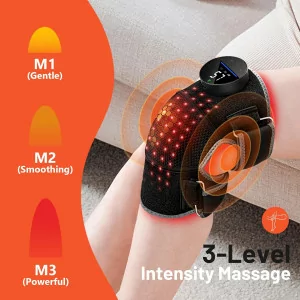 HALIDODO Wireless Red Light Therapy Knee Brace with Vibration Massage