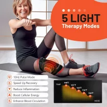 HALIDODO Wireless Red Light Therapy Knee Brace with Vibration Massage