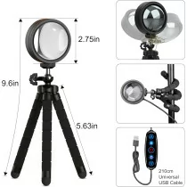 Lampe Projecteur Sunset LED Multicolore - Rotation 360° & APP