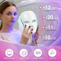 7-in-1 LED Red Light Therapy Face Mask for Skin Care - Perfect Gift