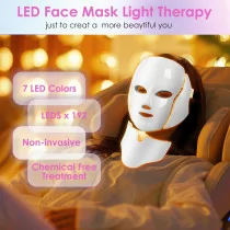 7-in-1 LED Red Light Therapy Face Mask for Skin Care - Perfect Gift