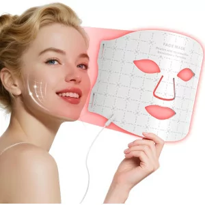 Rechargeable 7-Color Red Light Therapy Mask for Face - Anti-Aging & Wrinkle Reduction