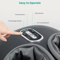 Nekteck Shiatsu Foot Massager with Heat - Deep Kneading & Air Compression