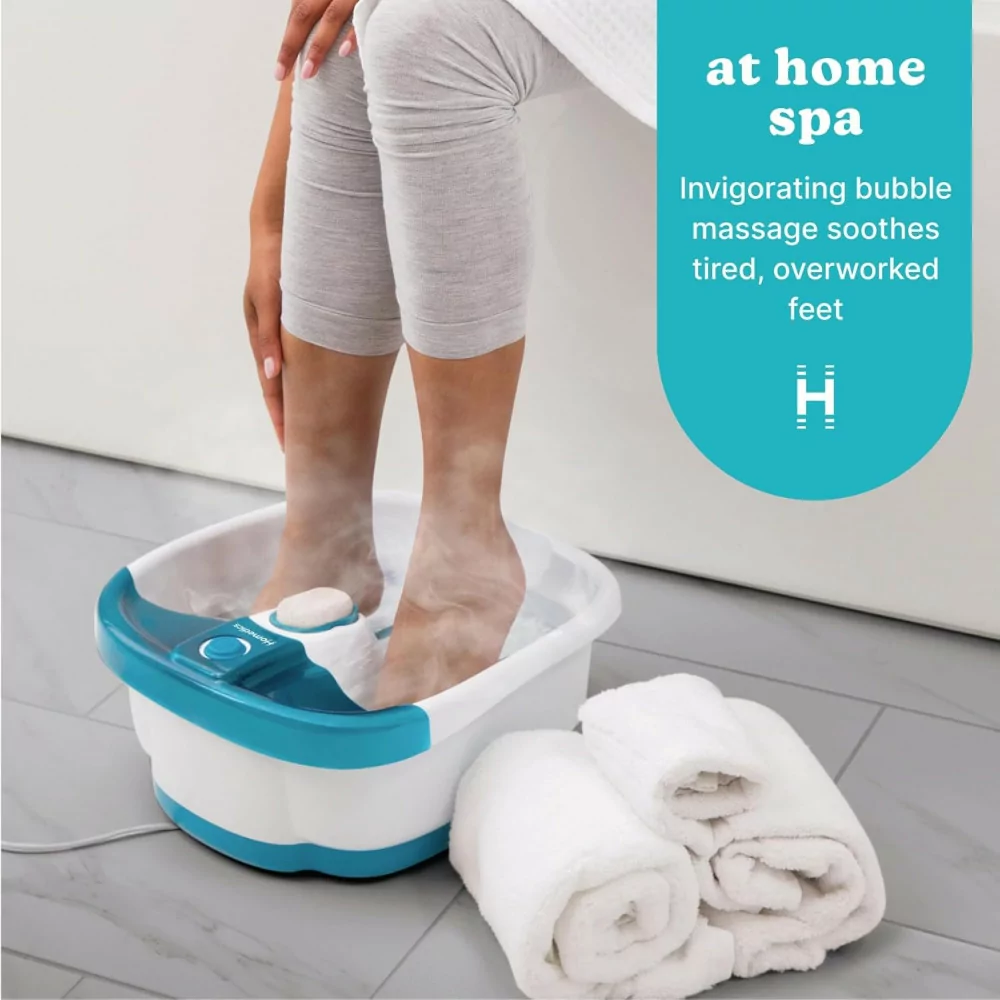 Homedics Bubble Mate Foot Spa with Toe Touch Control & Massage Nodes