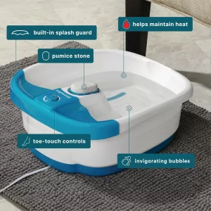 Homedics Bubble Mate Foot Spa with Toe Touch Control & Massage Nodes