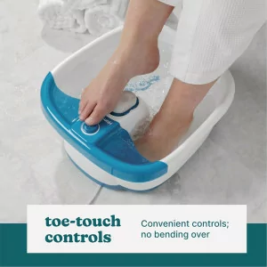 Homedics Bubble Mate Foot Spa with Toe Touch Control & Massage Nodes