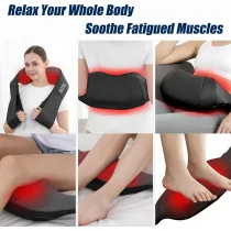 Shiatsu Neck & Back Massager with Heat – Deep Tissue Massage Gift