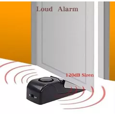 Alarme Arrêt Porte EMDMAK 120dB - Lot de 2 Noir
