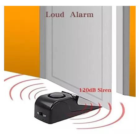 Alarme Arrêt Porte EMDMAK 120dB - Lot de 2 Noir