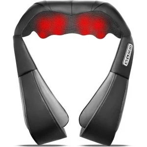 Shiatsu Neck & Back Massager with Heat – Deep Tissue Massage Gift