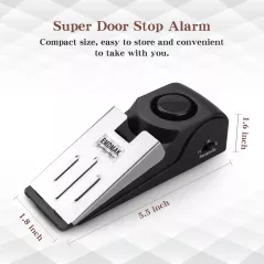 Alarme Arrêt Porte EMDMAK 120dB - Lot de 2 Noir