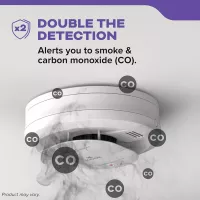 Détecteur Fumée & Monoxyde Kidde 10 Ans Batterie LED