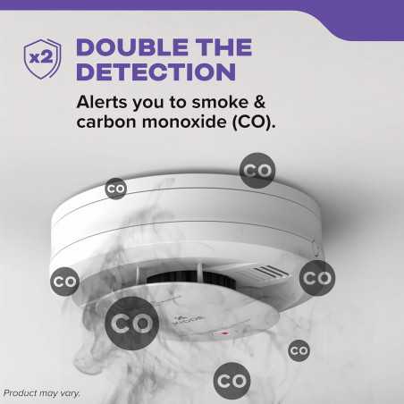 Kidde Smoke & CO Detector 10-Year Battery with LED Warning Indicators