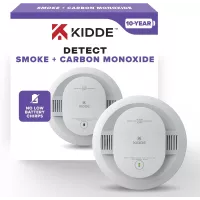 Détecteur de fumée et monoxyde de carbone Kidde 10 ans, batterie, voyants LED, modèle 30CUD10