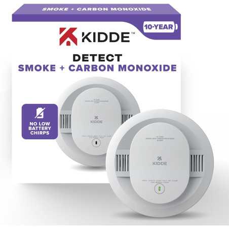 Kidde 10-Year Battery Smoke & Carbon Monoxide Detector with LED Warning Lights, Model 30CUD10