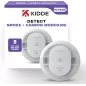 Détecteur de fumée et monoxyde de carbone Kidde 10 ans, batterie, voyants LED, modèle 30CUD10