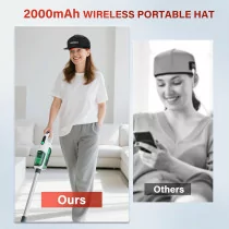 Casque LED sans Fil 2000mAh pour Pousse des Cheveux