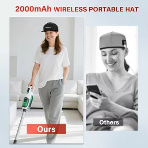 Cordless Red Light Therapy Cap for Hair Growth with Rechargeable Battery
